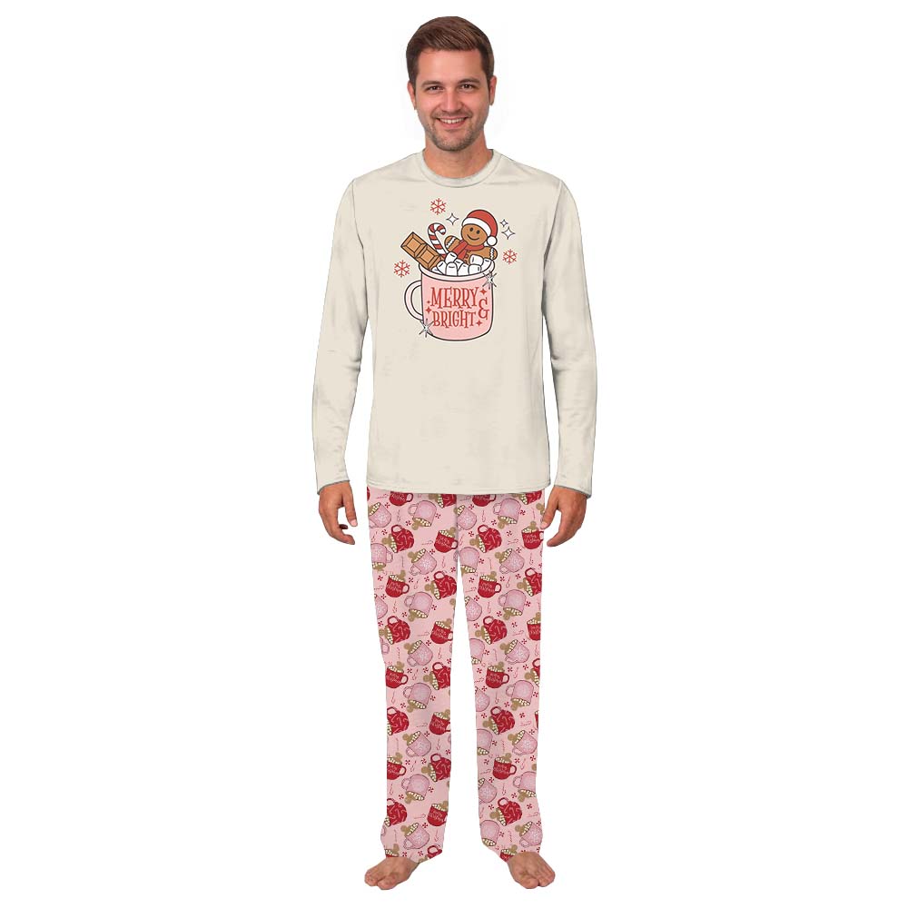 Merry Bright Gingerbread Family Holiday Pajama Sets