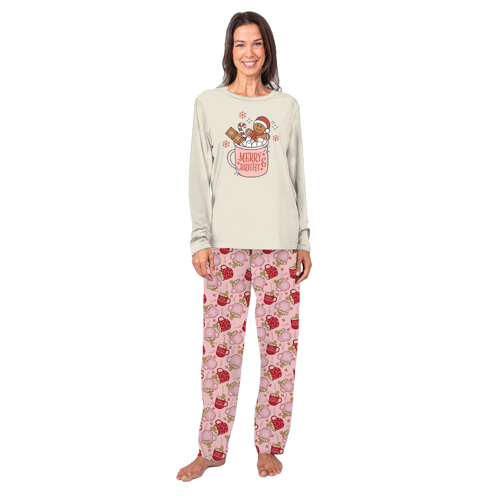 Merry Bright Gingerbread Family Holiday Pajama Sets