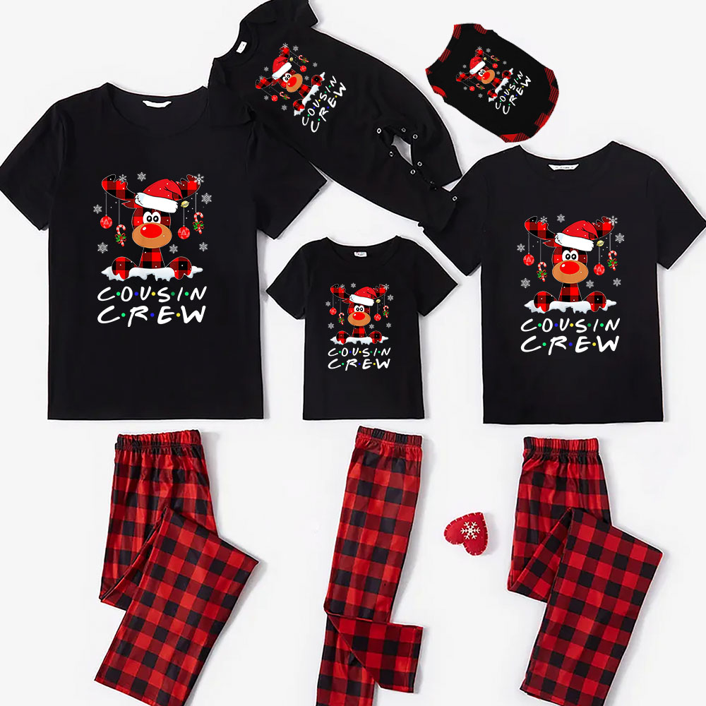 Cousin Crew And Dog Holiday Pajamas Short Sleeve