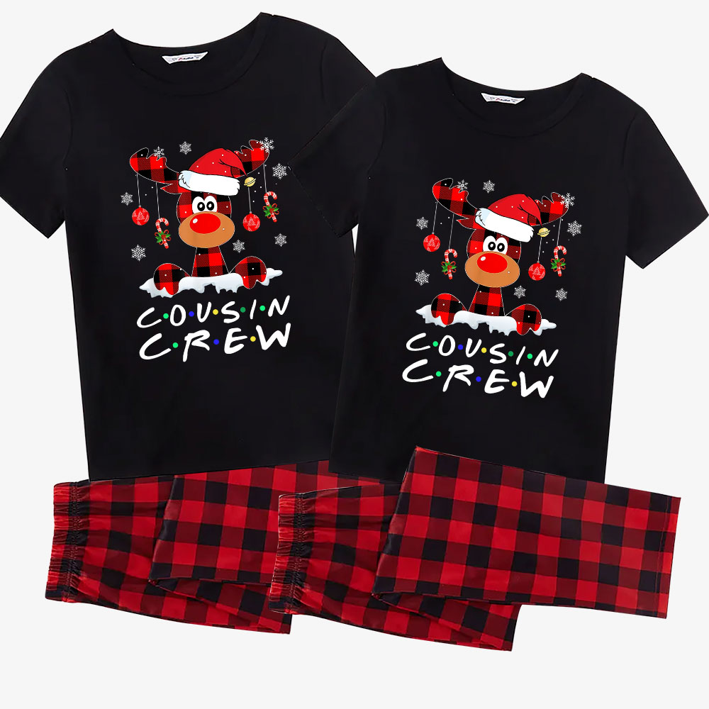 Cousin Crew And Dog Holiday Pajamas Short Sleeve