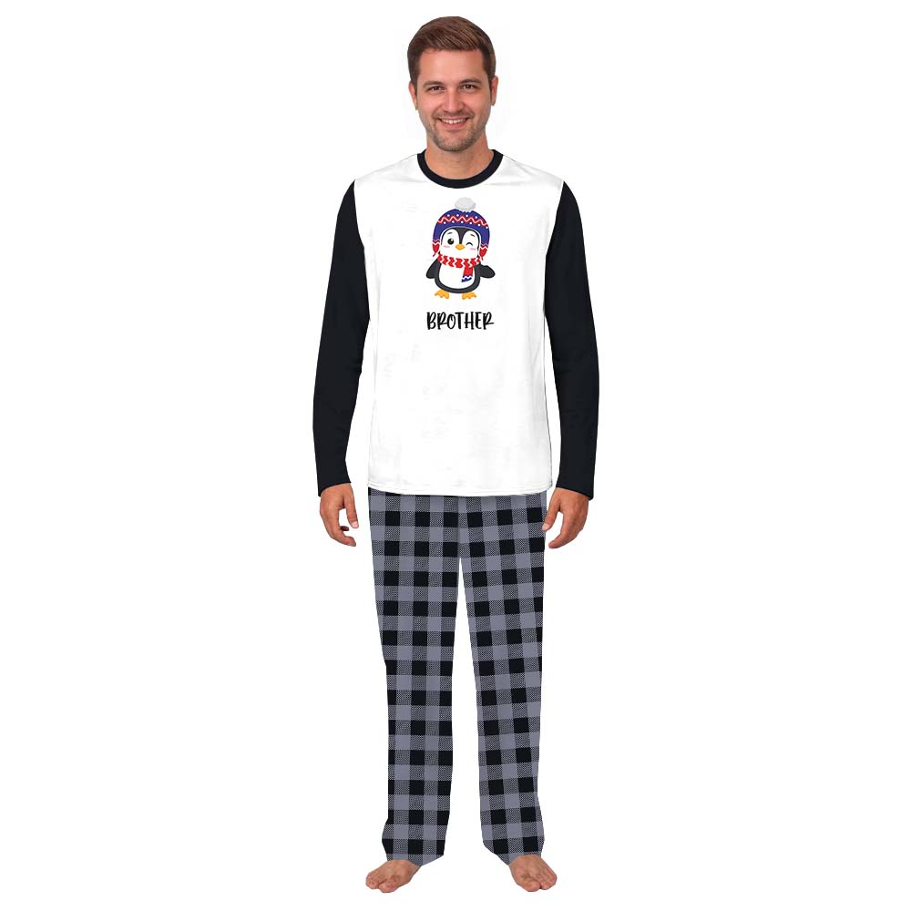 Customizable Christmas Penguin Family Pajamas With Plus Size Customizable Christmas Penguin Family Pajamas With Plus Size