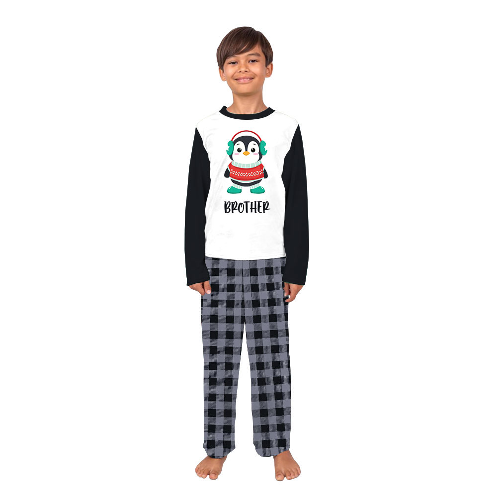 Customizable Christmas Penguin Family Pajamas With Plus Size Customizable Christmas Penguin Family Pajamas With Plus Size