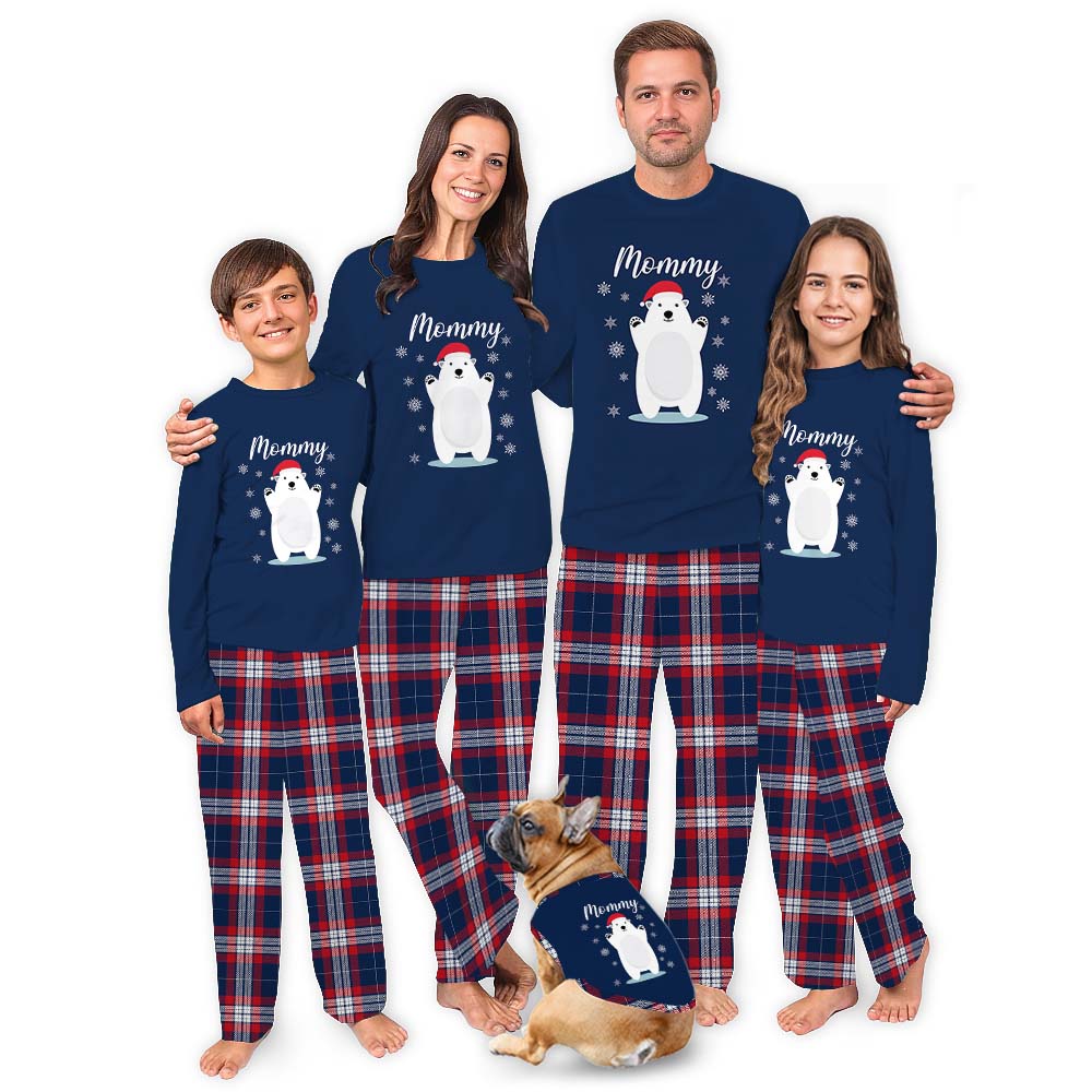 Customized Name Bear Matching Pajamas For Family And Kids Customized Name Bear Matching Pajamas For Family And Kids