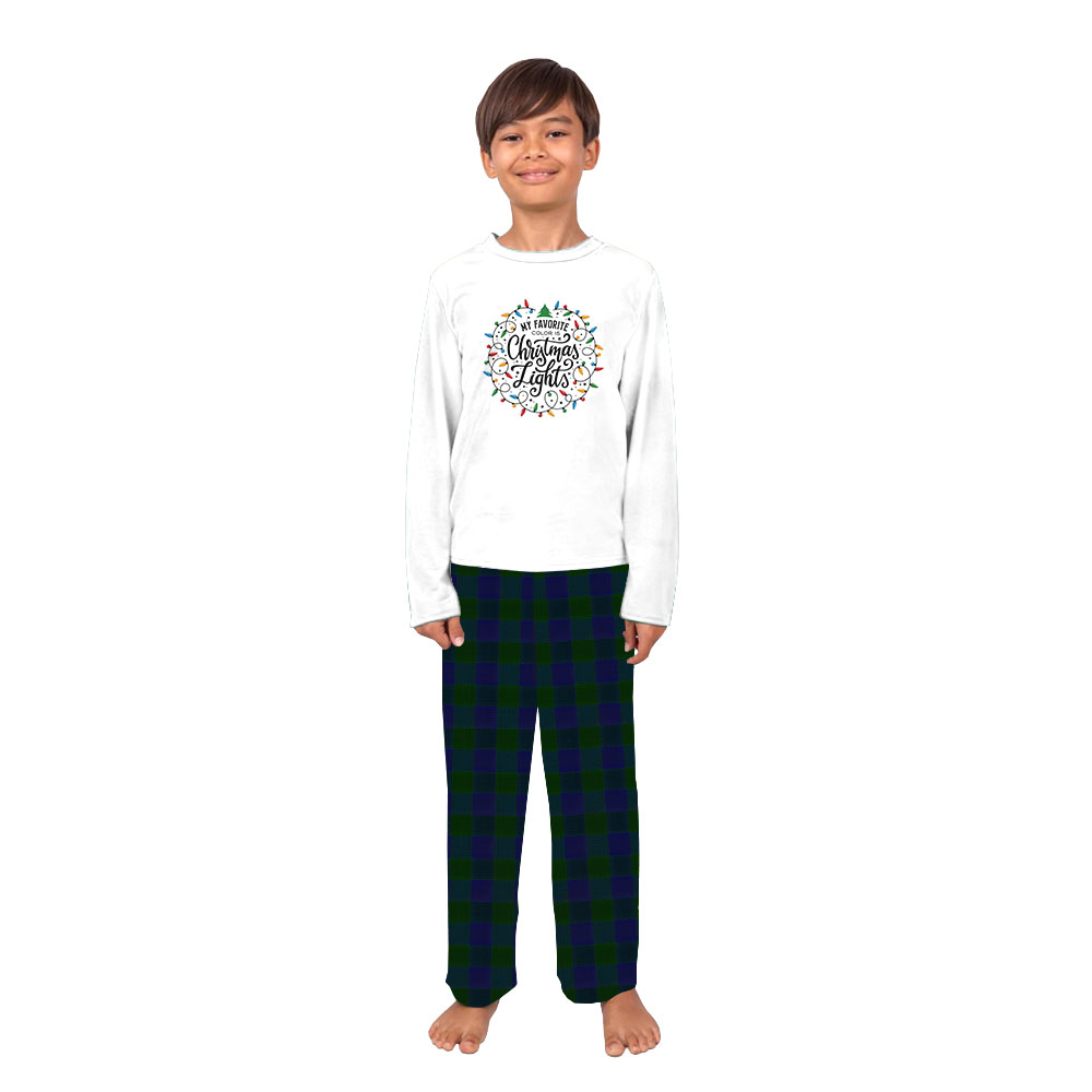 My Favorite Color Is Christmas Lights Pajama Sets Green Navy Plaid My Favorite Color Is Christmas Lights Pajama Sets Green Navy Plaid