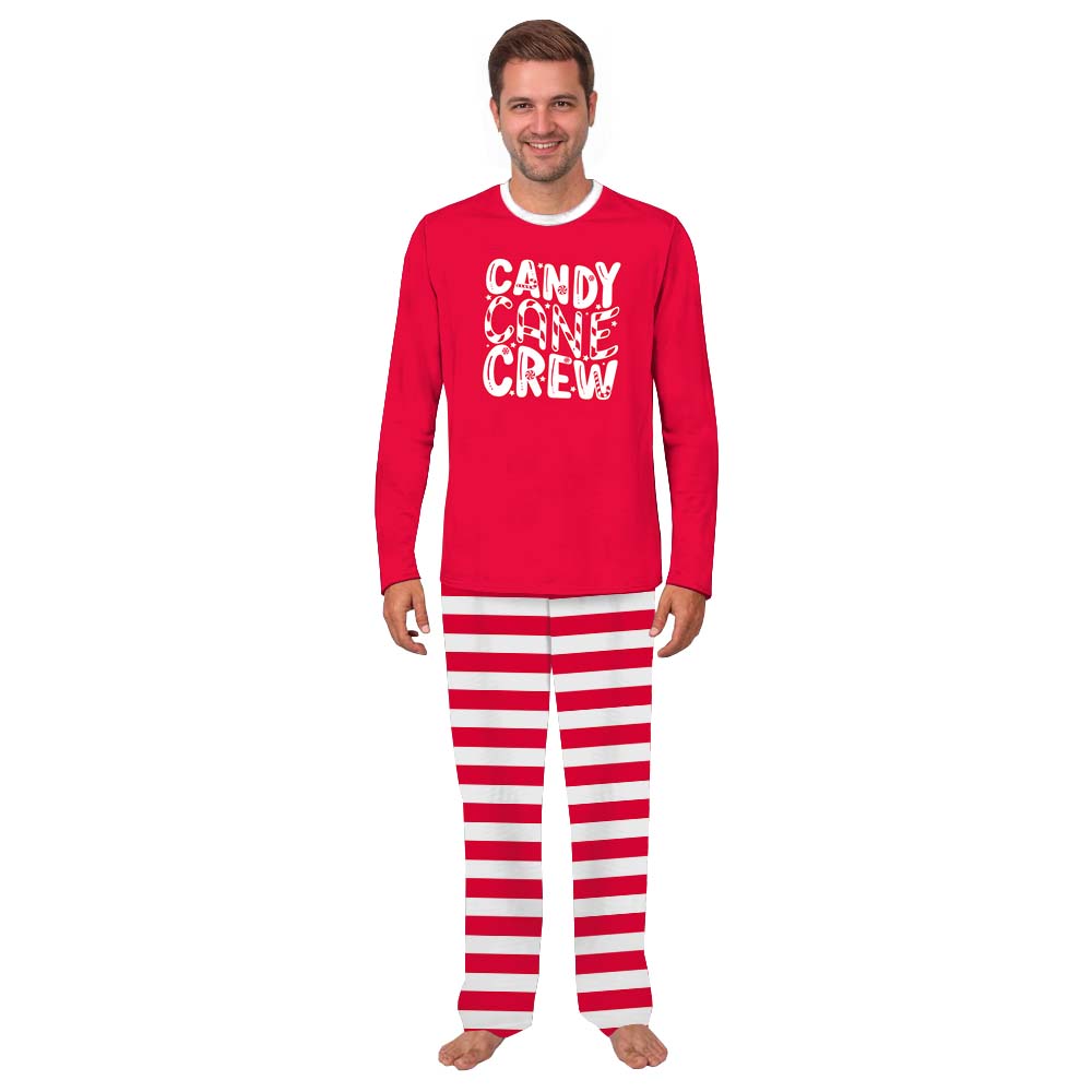 Candy Cane Striped Family Christmas Pajamas Red White Candy Cane Striped Family Christmas Pajamas Red White