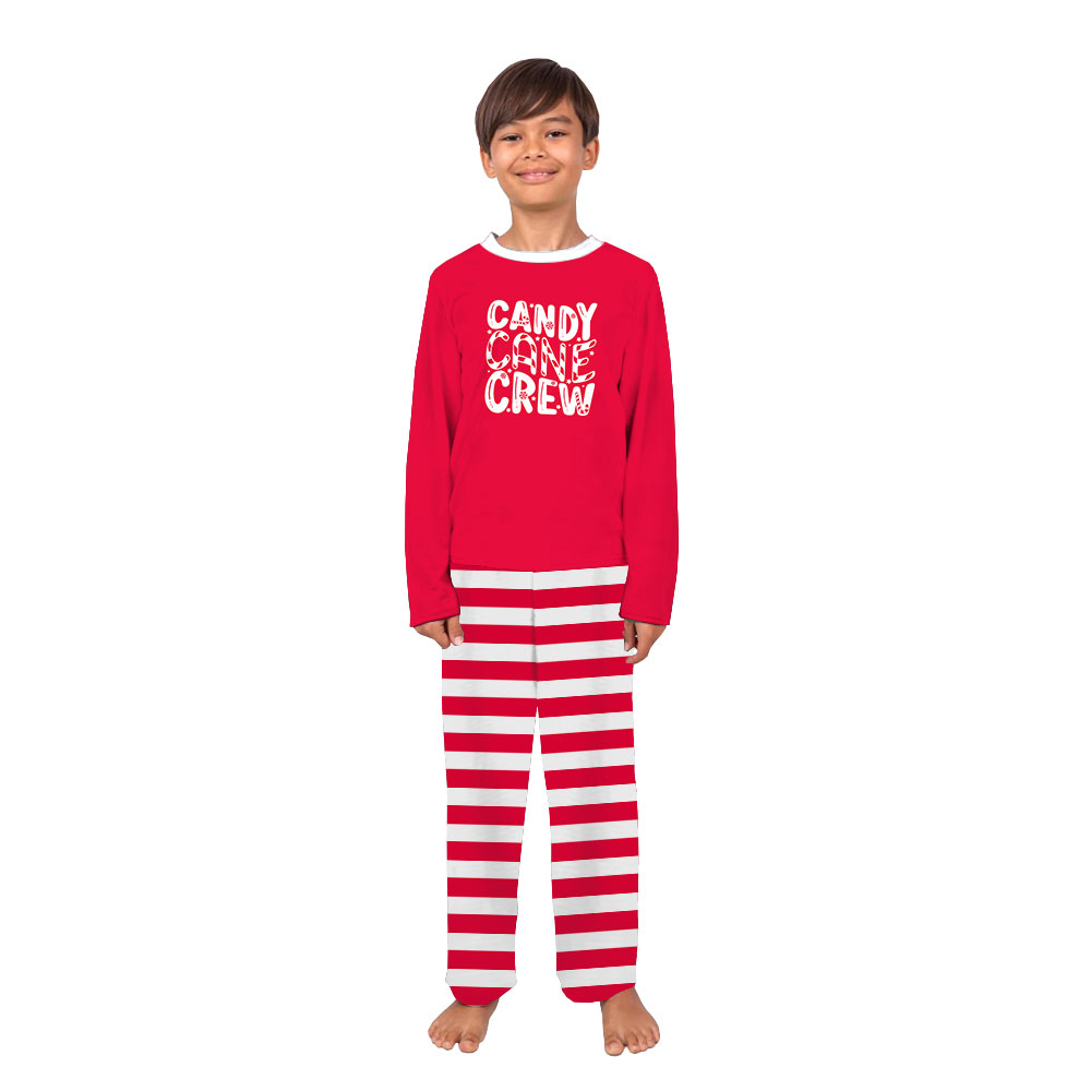 Candy Cane Striped Family Christmas Pajamas Red White Candy Cane Striped Family Christmas Pajamas Red White