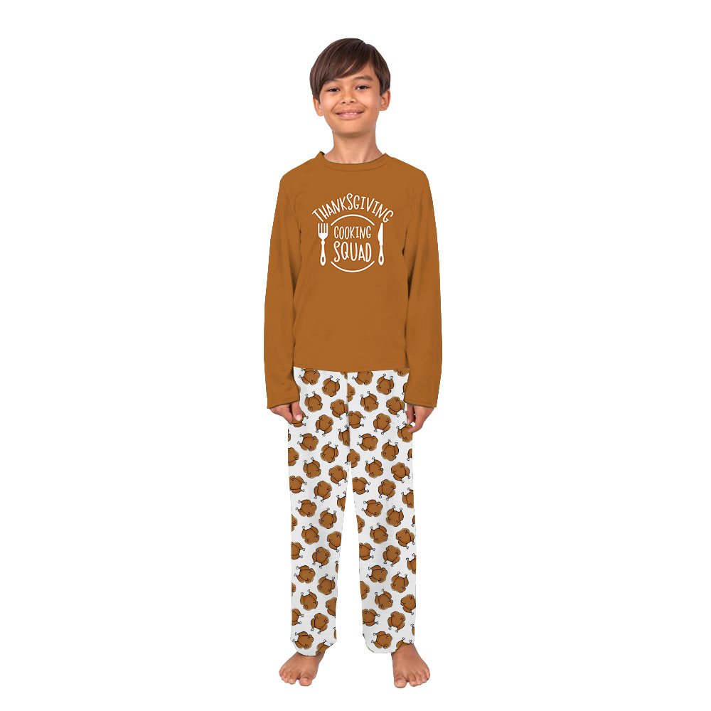 Festive Cooking Squad Matching Family Thanksgiving Pajamas Festive Cooking Squad Matching Family Thanksgiving Pajamas