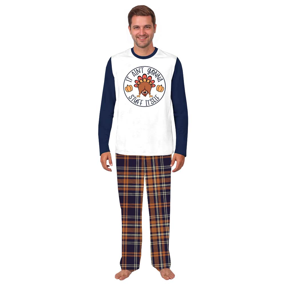Funny Turkey Thanksgiving Pajamas It Ain't Gonna Stuff Itself Funny Turkey Thanksgiving Pajamas It Ain't Gonna Stuff Itself