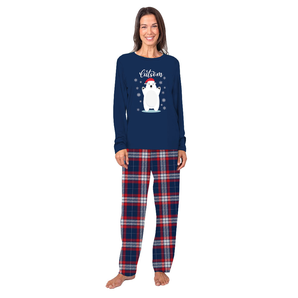 Customized Name Bear Matching Pajamas For Family And Kids Customized Name Bear Matching Pajamas For Family And Kids
