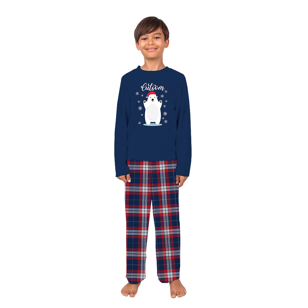 Customized Name Bear Matching Pajamas For Family And Kids Customized Name Bear Matching Pajamas For Family And Kids