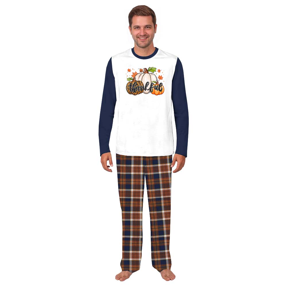 Matching Family Pumpkin Thankful Thanksgiving Pajamas Matching Family Pumpkin Thankful Thanksgiving Pajamas