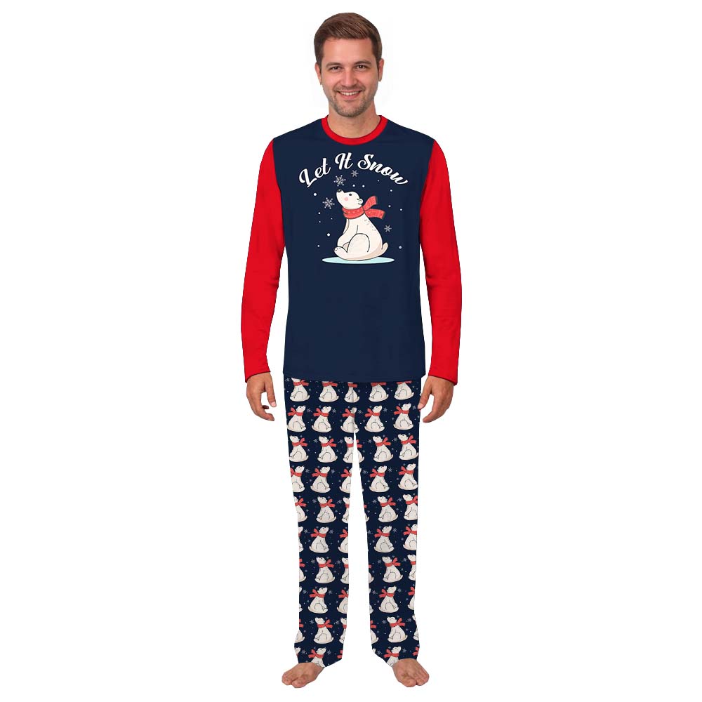 Let It Snow Bear Christmas Holiday Pajamas Let It Snow Bear Christmas Holiday Pajamas