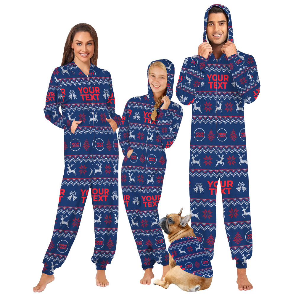 Custom Matching Christmas Onesies With Logo
