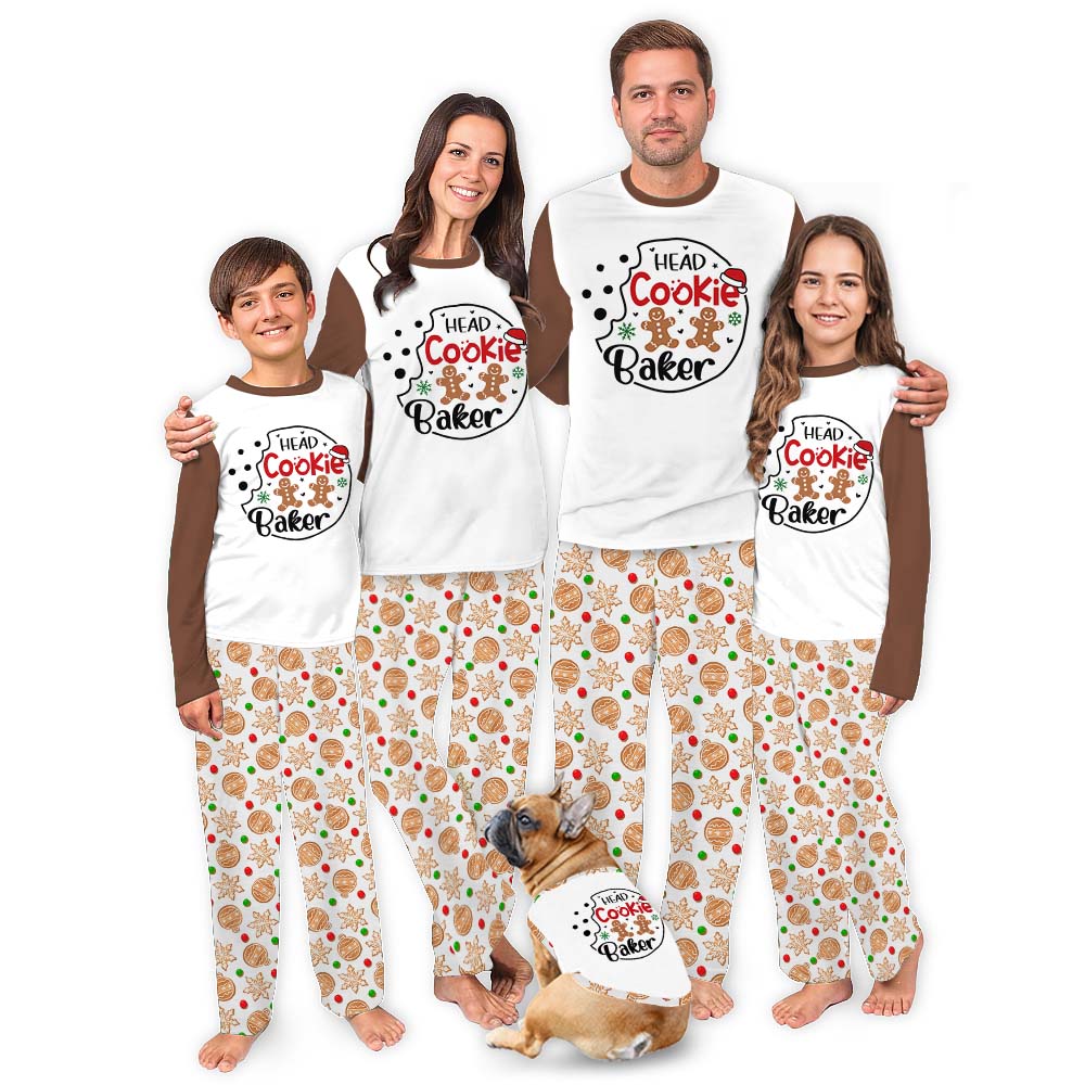 Cookie Baker Holiday Family Jammies With Pockets Cookie Baker Holiday Family Jammies With Pockets