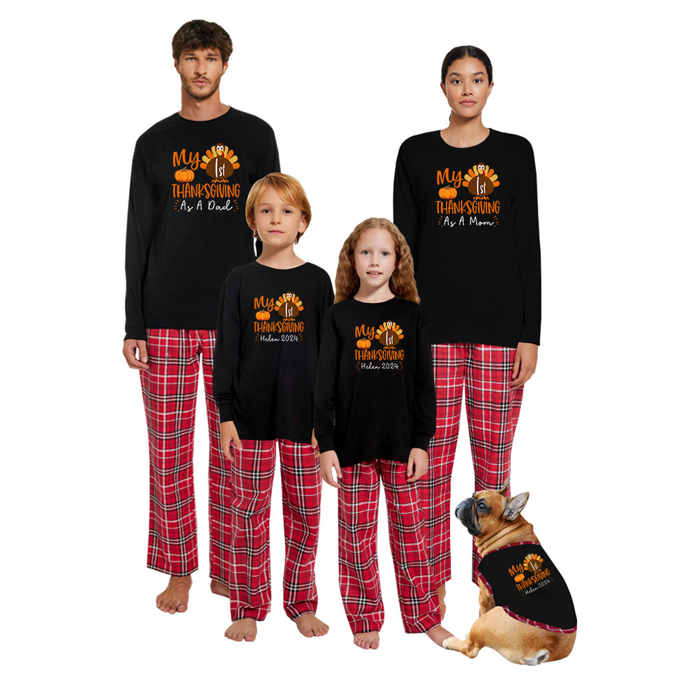My First Thanksgiving Pajamas For Family And Infant Cotton My First Thanksgiving Pajamas For Family And Infant Cotton