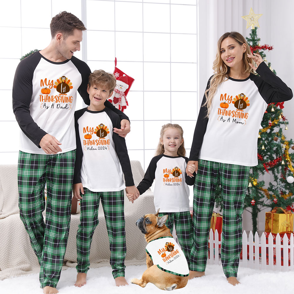Festive First Thanksgiving Pajamas For Family And Babies