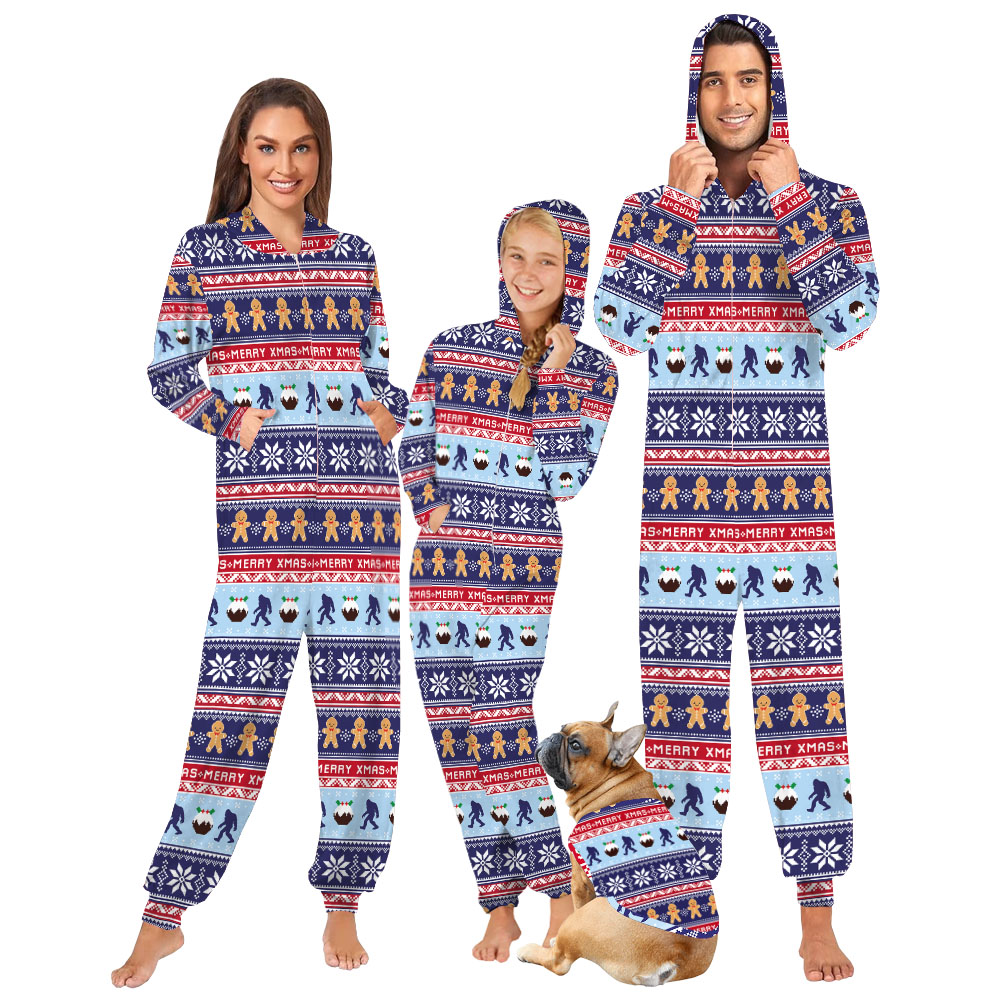 Bigfoot Gingerbread Matching Dog And Family Christmas Onesie Bigfoot Gingerbread Matching Dog And Family Christmas Onesie