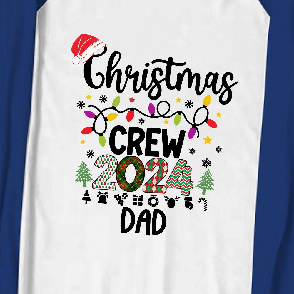 Customized Name Christmas Crew Holiday Pajamas 2024