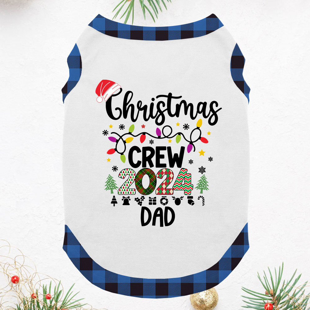 Customized Name Christmas Crew Holiday Pajamas 2024
