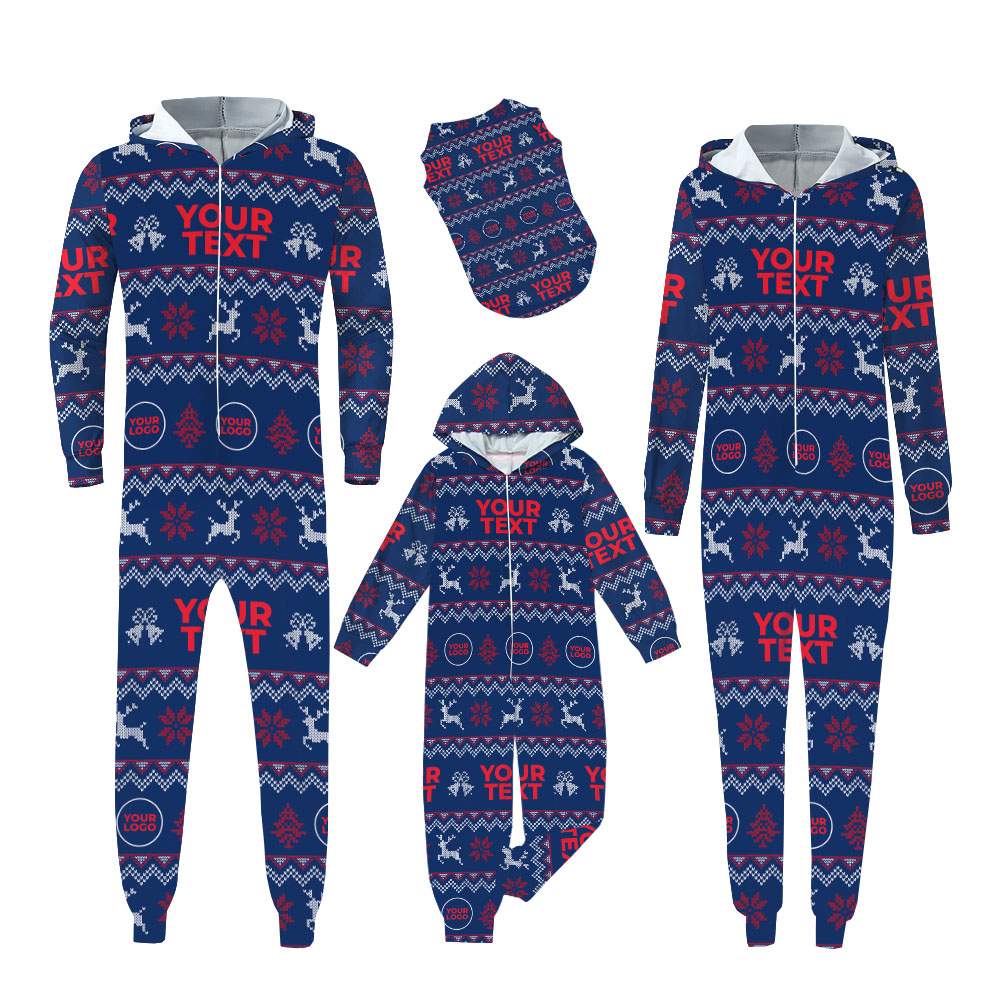 Custom Matching Christmas Onesies With Logo