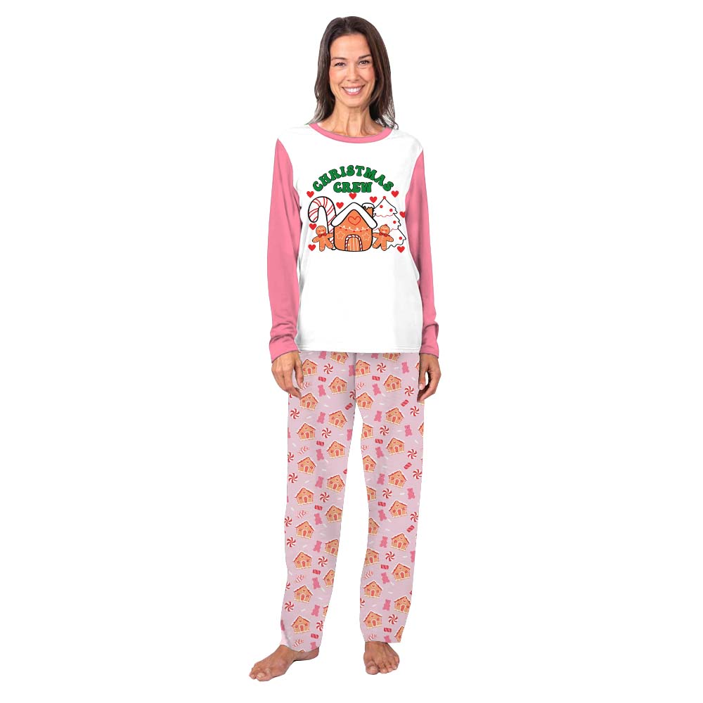 Gingerbread House Pink Matching Pajamas Family And Dog Gingerbread House Pink Matching Pajamas Family And Dog