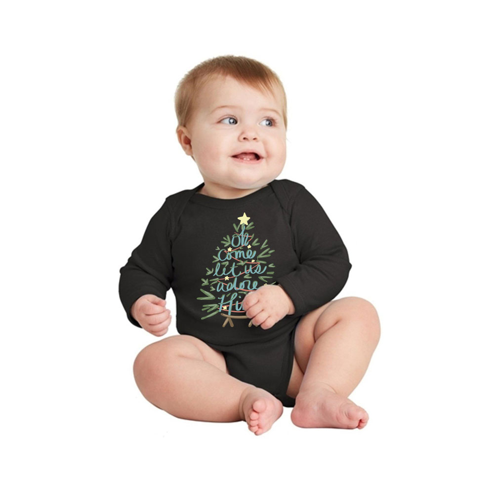 Let Us Adore Him Religious Family Christmas Pajamas Cotton Let Us Adore Him Religious Family Christmas Pajamas Cotton