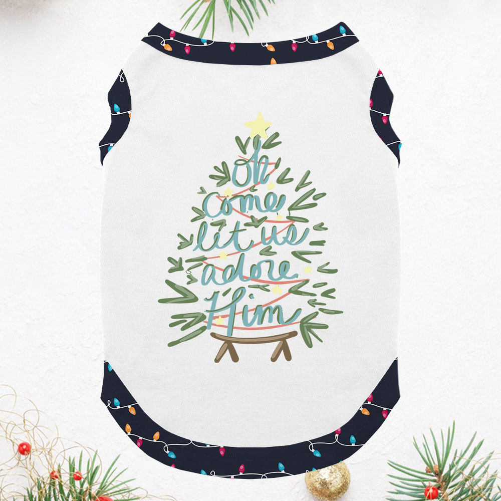 Festive Christian Christmas Family Jammies Short Sleeves Festive Christian Christmas Family Jammies Short Sleeves