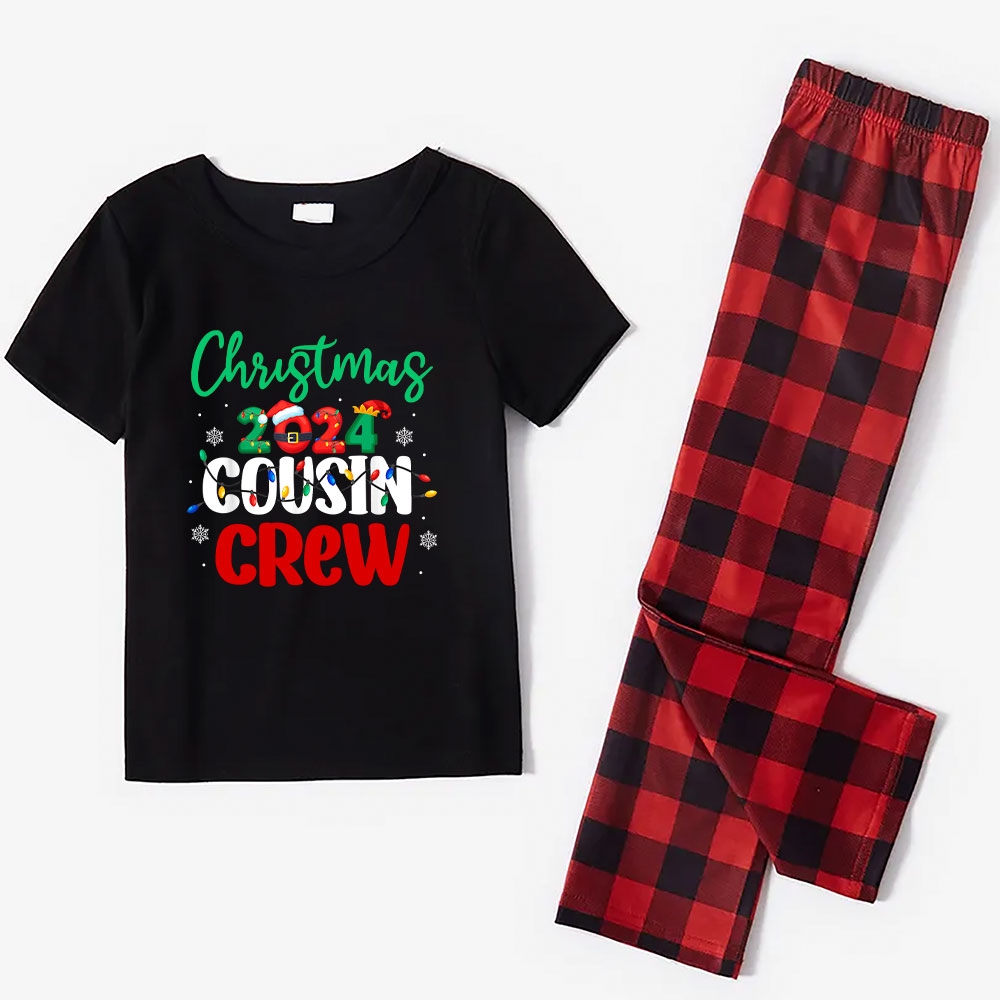 Cousin Crew Christmas Jammies Adult &amp; Kid Short Sleeves
