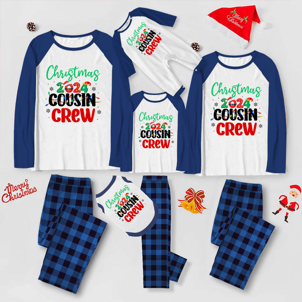 Unisex Cousin Crew Christmas Pajama Tops and Bottoms Unisex Cousin Crew Christmas Pajama Tops and Bottoms