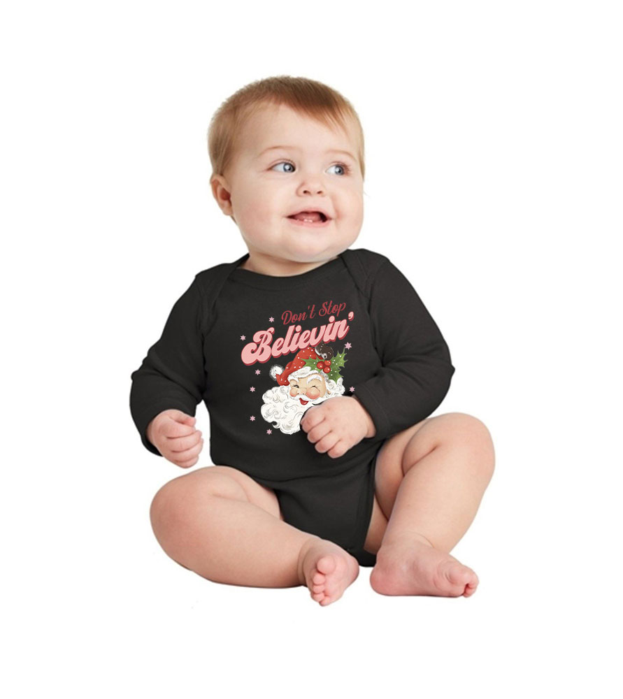 Dont Stop Believing Santa Cotton Christmas Pajamas Dont Stop Believing Santa Cotton Christmas Pajamas