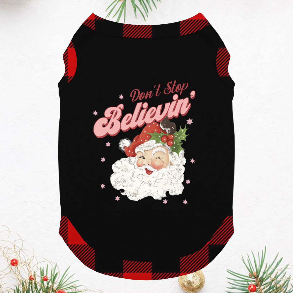 Unique Believe Santa Christmas Jammies Short Sleeves Unique Believe Santa Christmas Jammies Short Sleeves