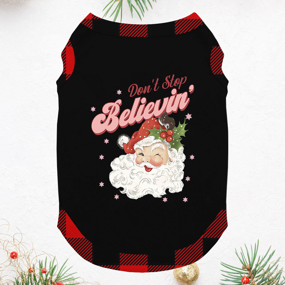 Believe Santa Christmas Pajamas With Plus Size
