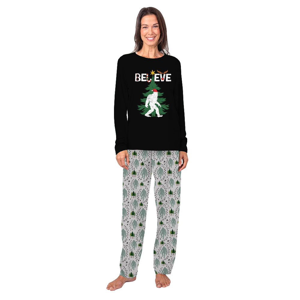 Sasquatch Believe Matching Family Christmas Jammies Sasquatch Believe Matching Family Christmas Jammies