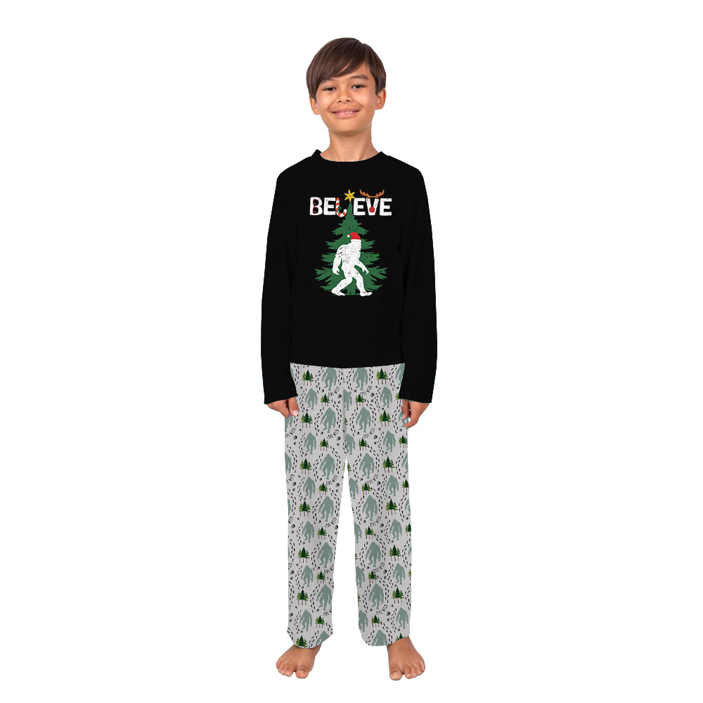 Sasquatch Believe Matching Family Christmas Jammies Sasquatch Believe Matching Family Christmas Jammies