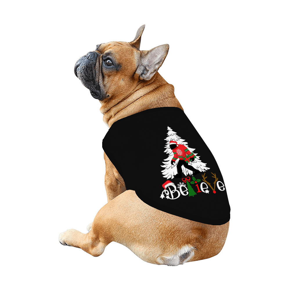 Believe Bigfoot Family Sleepwear Christmas Black And Red