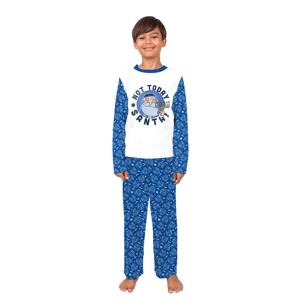 Menorah Hanukkah Pajamas Family Sayings Not Today Santa Menorah Hanukkah Pajamas Family Sayings Not Today Santa
