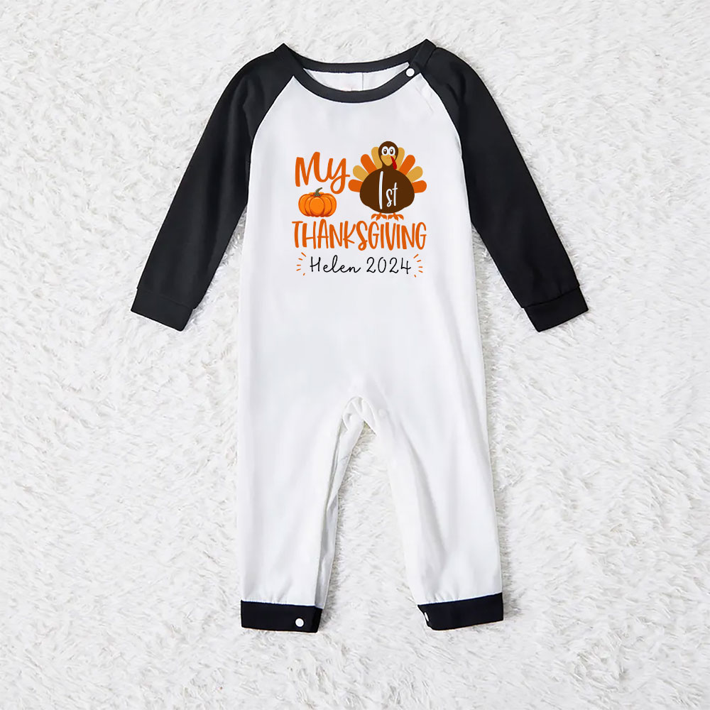 Festive First Thanksgiving Pajamas For Family And Babies