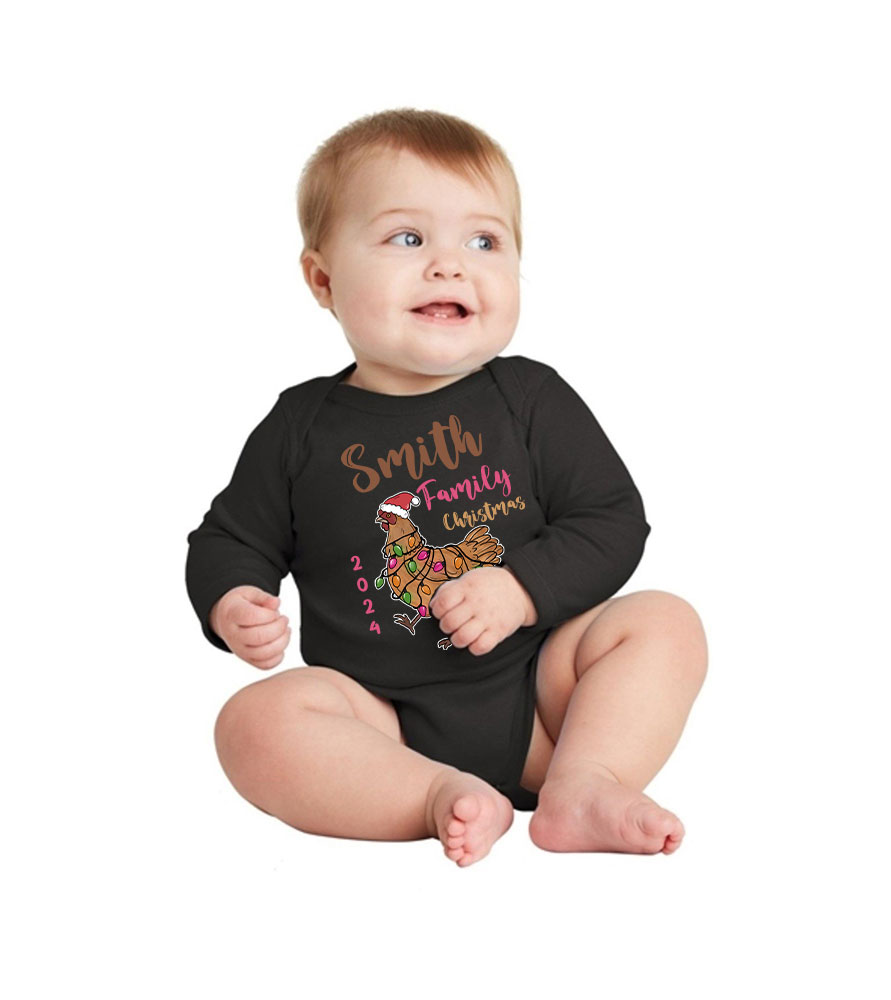 Chicken Cotton Christmas Pajamas Custom Family Name Chicken Cotton Christmas Pajamas Custom Family Name