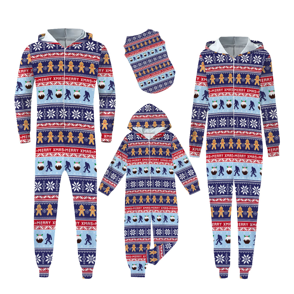 Bigfoot Gingerbread Matching Dog And Family Christmas Onesie Bigfoot Gingerbread Matching Dog And Family Christmas Onesie