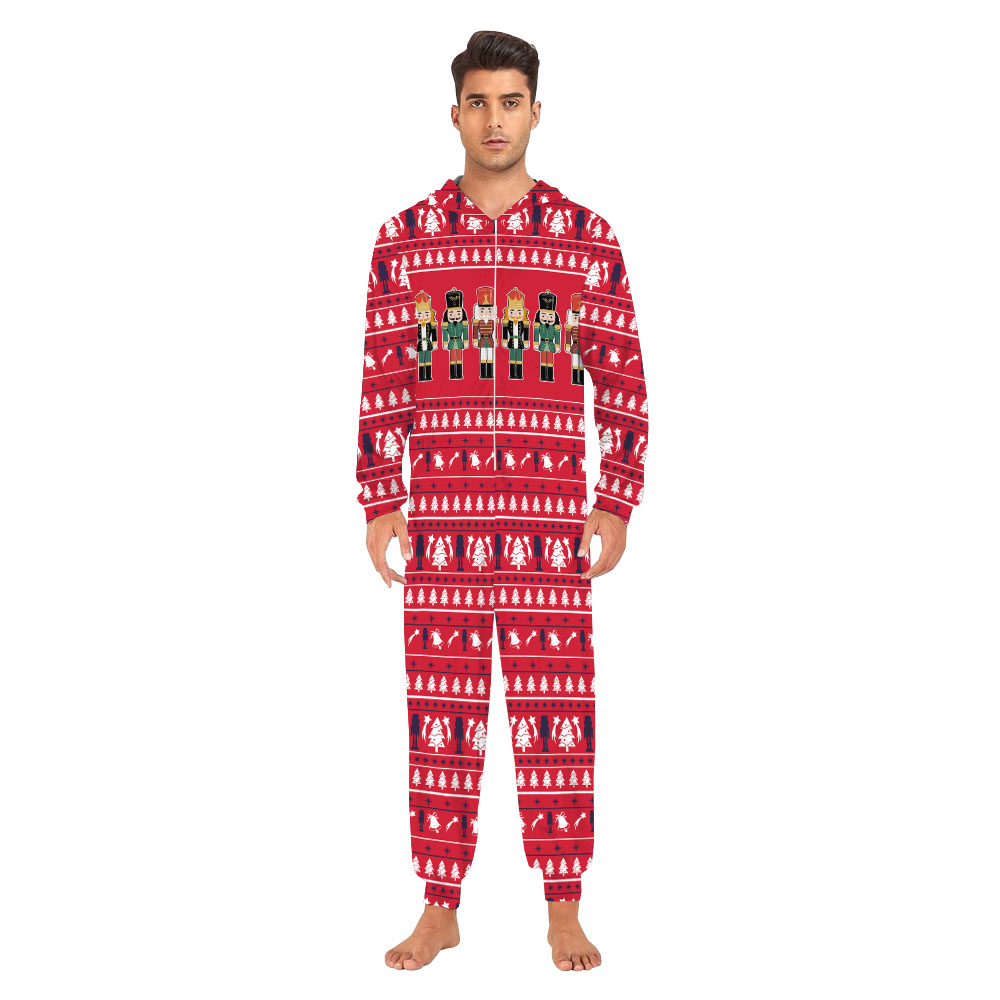 Nutcracker Christmas Family Pajama Onesies With Pockets Nutcracker Christmas Family Pajama Onesies With Pockets