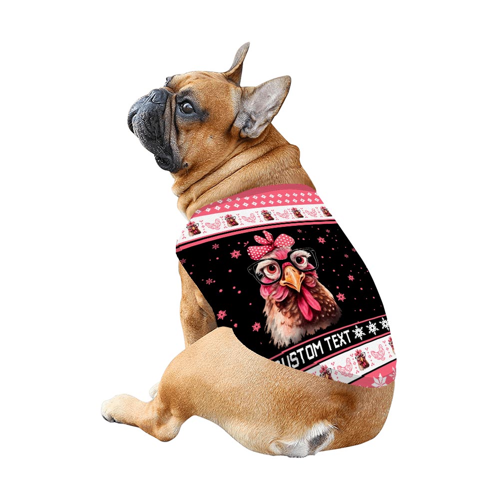 Personalized Chicken Fair Isle Christmas Pajamas Personalized Chicken Fair Isle Christmas Pajamas