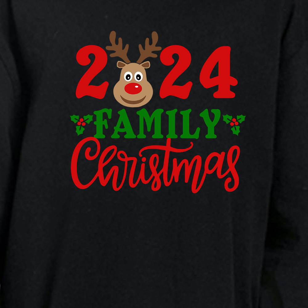 Buffalo Plaid Family Christmas Jammies With Reindeer Cotton Buffalo Plaid Family Christmas Jammies With Reindeer Cotton