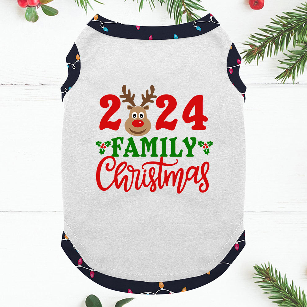 2024 Reindeer Family Christmas Jammies Short Sleeves 2024 Reindeer Family Christmas Jammies Short Sleeves