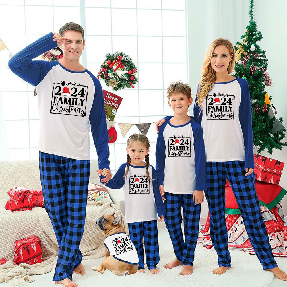 Royal Blue Christmas Pajamas For Family And Dog 2024 Royal Blue Christmas Pajamas For Family And Dog 2024