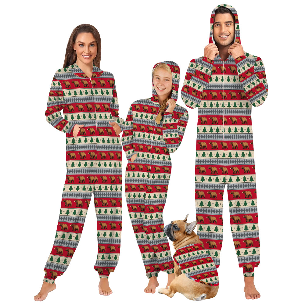Polar Bear Matching Family Christmas Onesie Pajamas Polar Bear Matching Family Christmas Onesie Pajamas