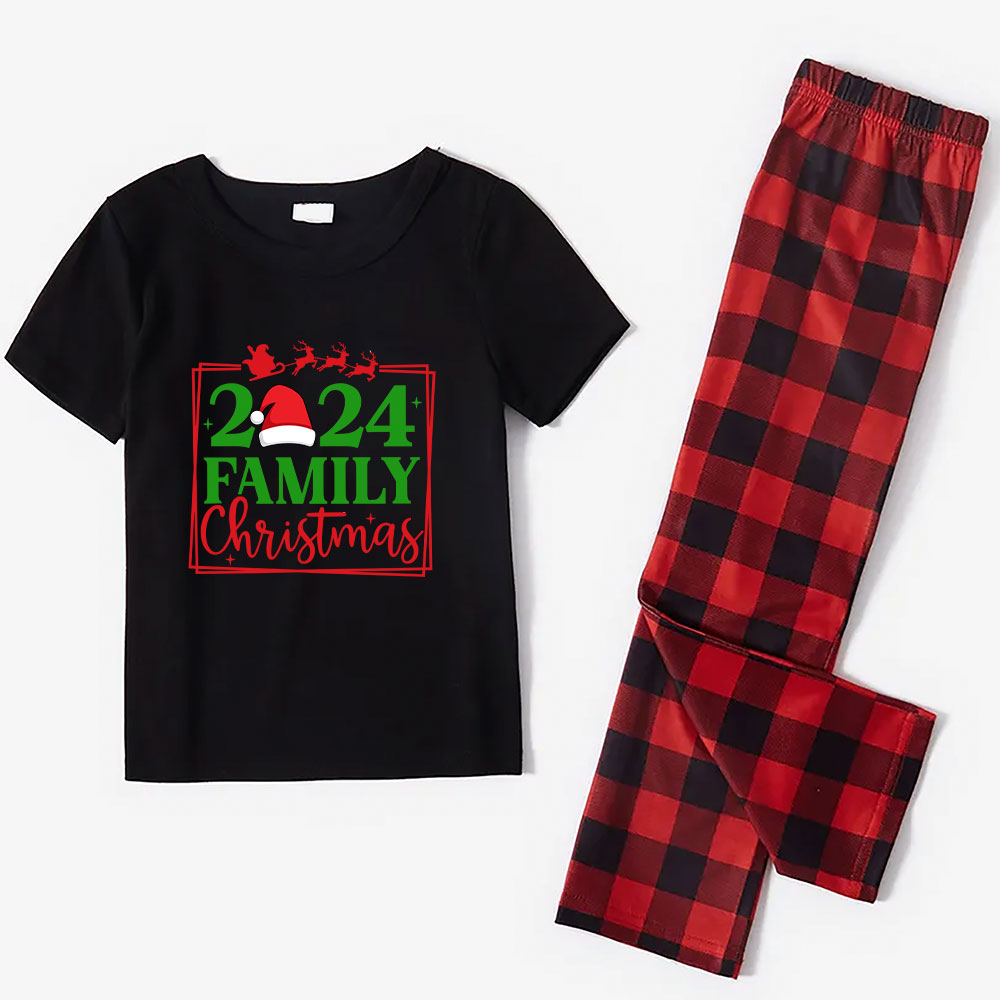 Short Sleeves Christmas Pajamas Matching With Dog 2024