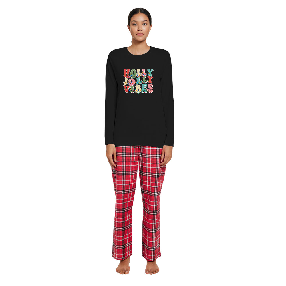 Holly Jolly Cotton Christmas Pajamas For Family Holly Jolly Cotton Christmas Pajamas For Family