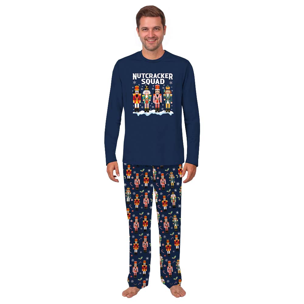 Nutcracker Squad Navy Long Sleeve Matching Family Sleepwear Nutcracker Squad Navy Long Sleeve Matching Family Sleepwear
