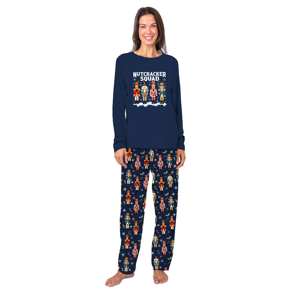 Nutcracker Squad Navy Long Sleeve Matching Family Sleepwear Nutcracker Squad Navy Long Sleeve Matching Family Sleepwear