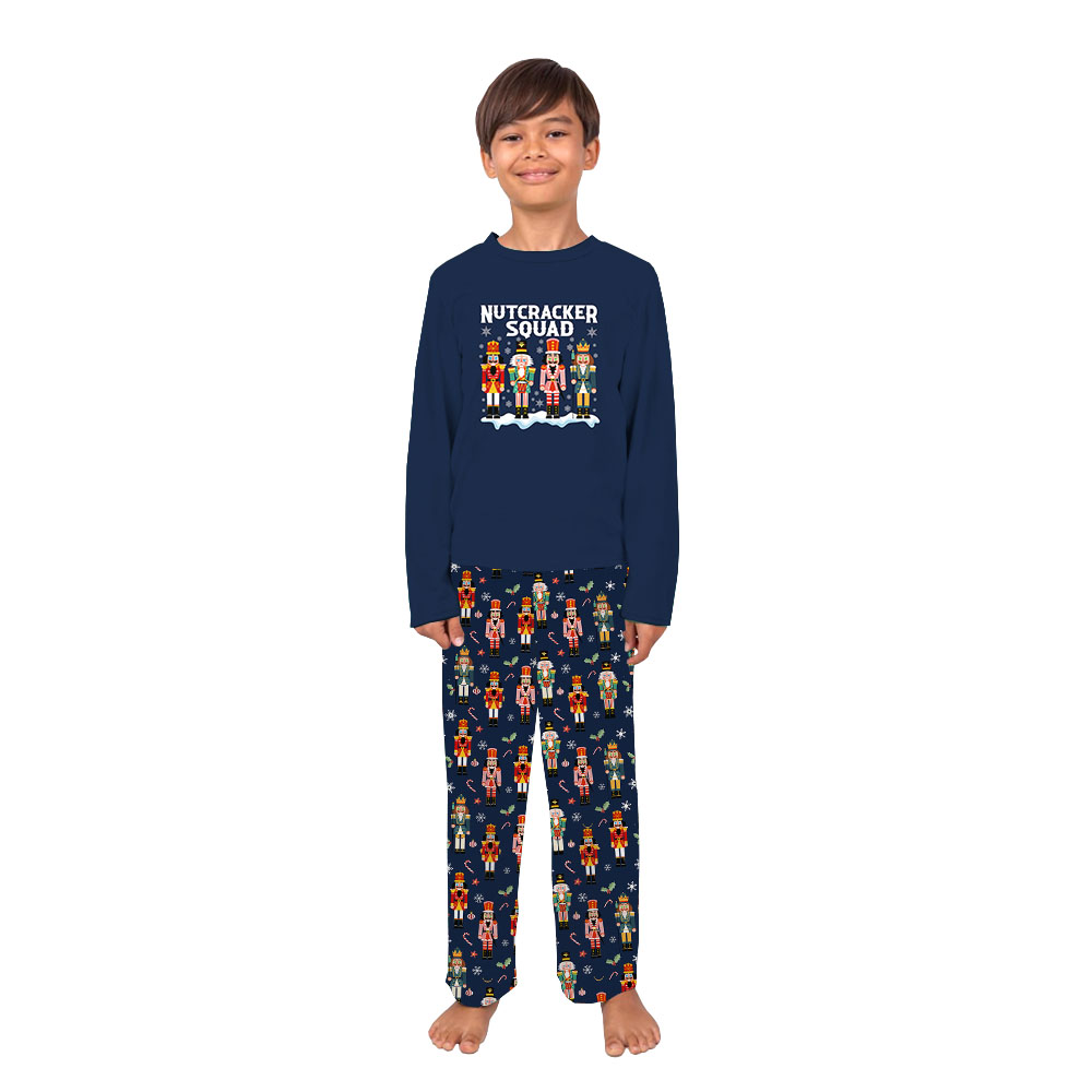 Nutcracker Squad Navy Long Sleeve Matching Family Sleepwear Nutcracker Squad Navy Long Sleeve Matching Family Sleepwear